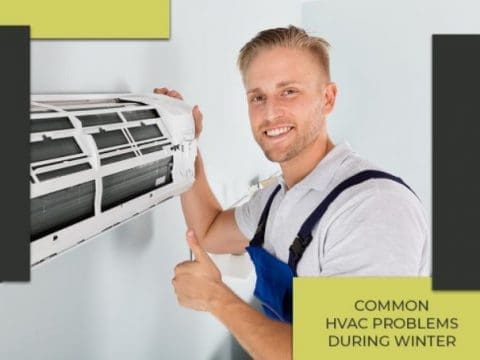 Man Making sure everything is ready with his HVAC system for winter