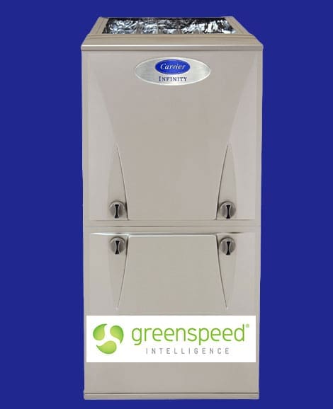 Carrier Infinity furnace with Greenspeed Inteligence