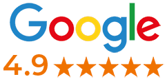 Google My Business 4.9 star rating