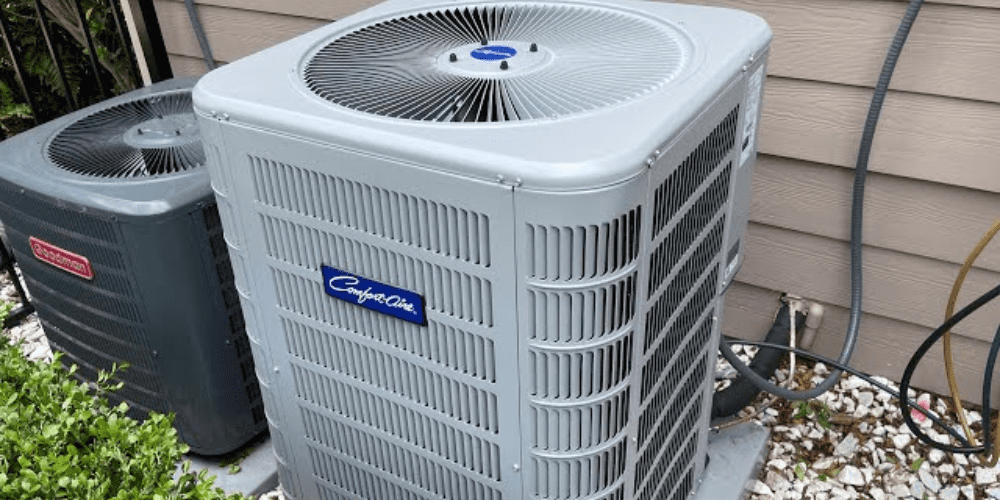 A newly installed AC unit